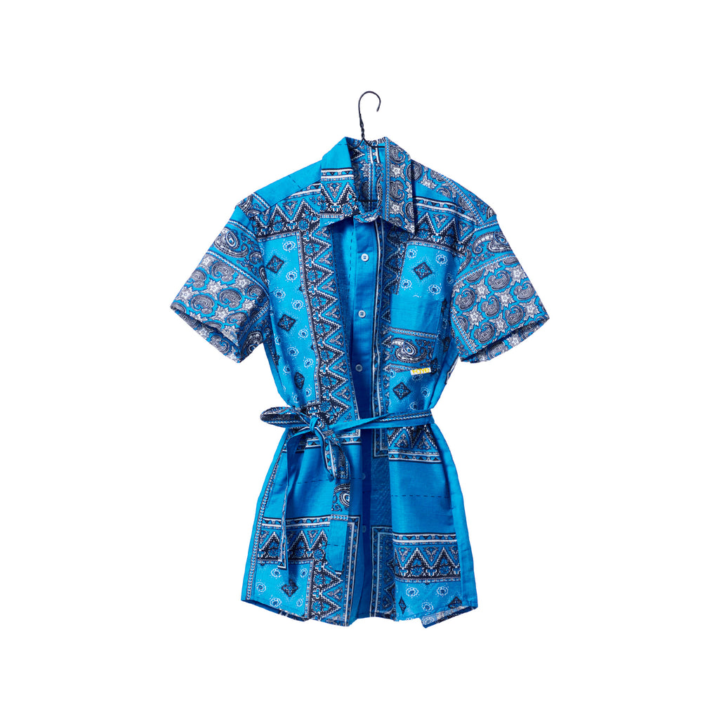 Faye-x-Choix-Bandana-dress-blue-on-hanger