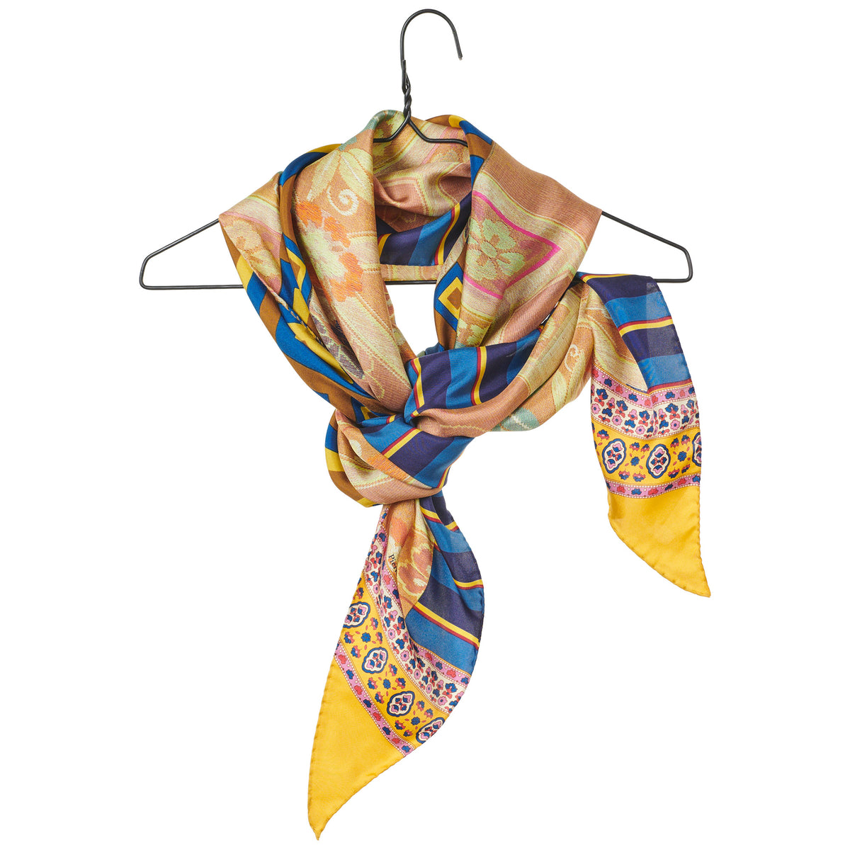 Pierre-Louise Mascia pre-owned multi animal print silk tie scarf