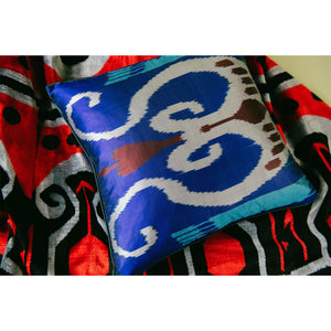 ikat pillowacse with background 