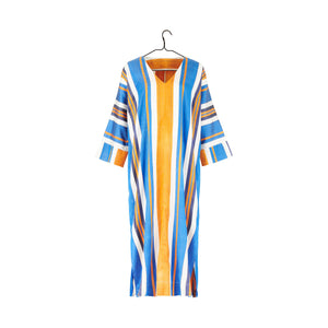 ikat kaftan on hanger