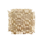 single gold fabric coaster
