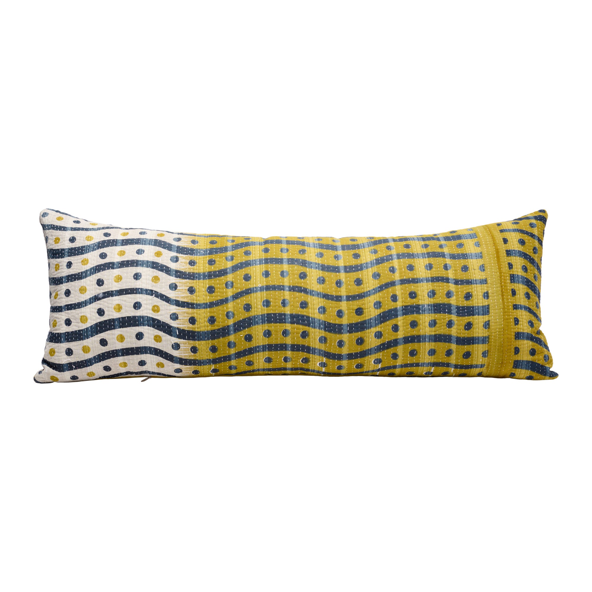 Polkadot Kantha Pillow