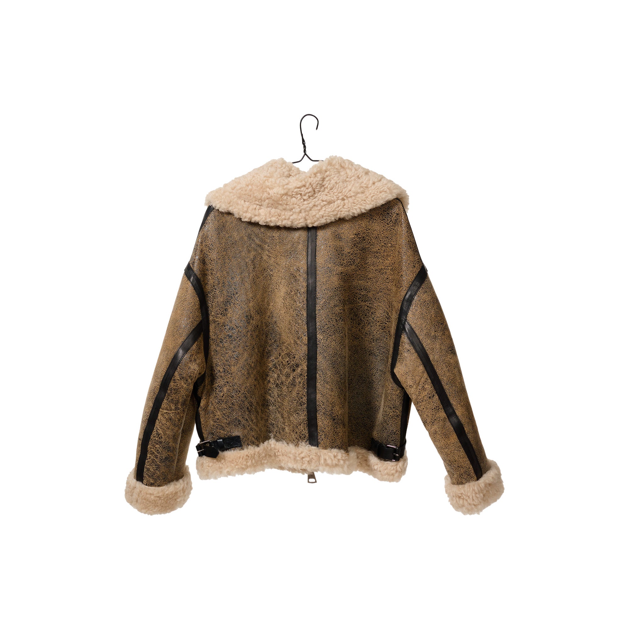 Giorgio-Brato-Brown-shearling-Jacket-frontGiorgio-Brato-Brown-shearling-Jacket-back