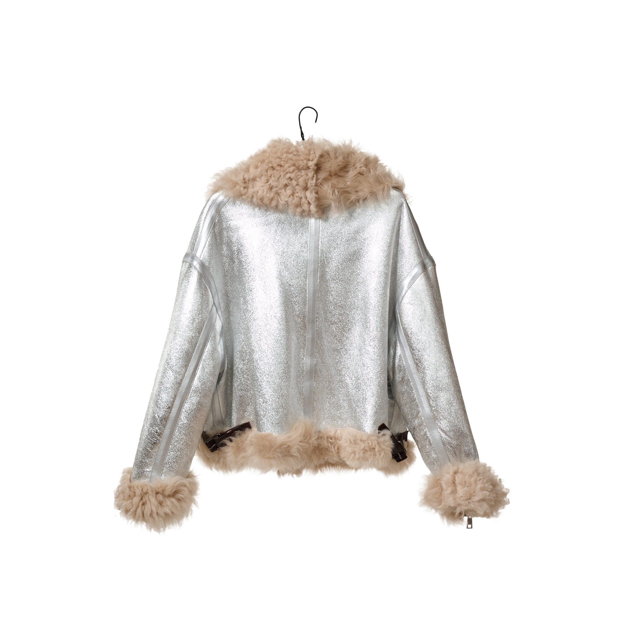 Giorgio-Brato-Silver-shearling-Jacket-back