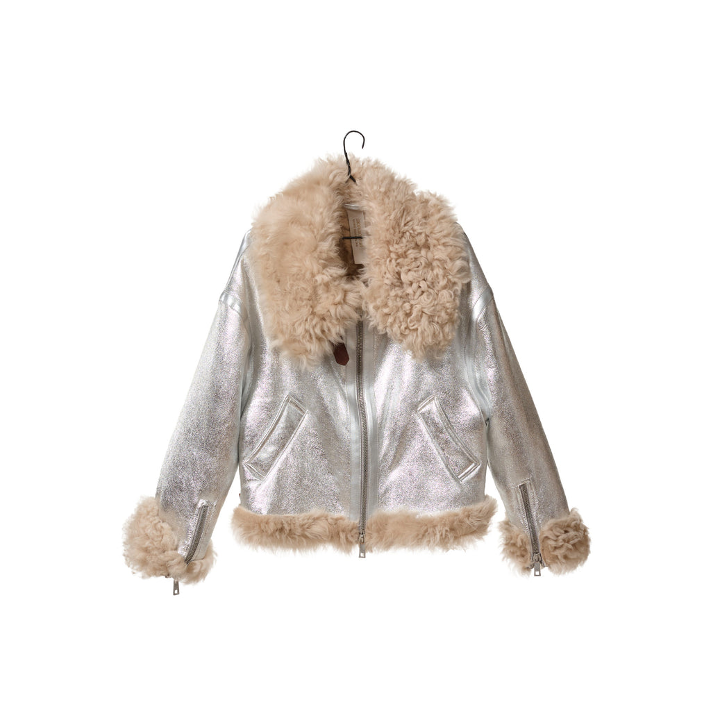 Giorgio-Brato-Silver-shearling-Jacket-front