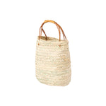 Hicham Moroccan Mini Beehive Basket Purse - Brown