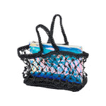 Maria-La-Rosa-Leather-Net-Bag-Black-with-Zilla-pouch