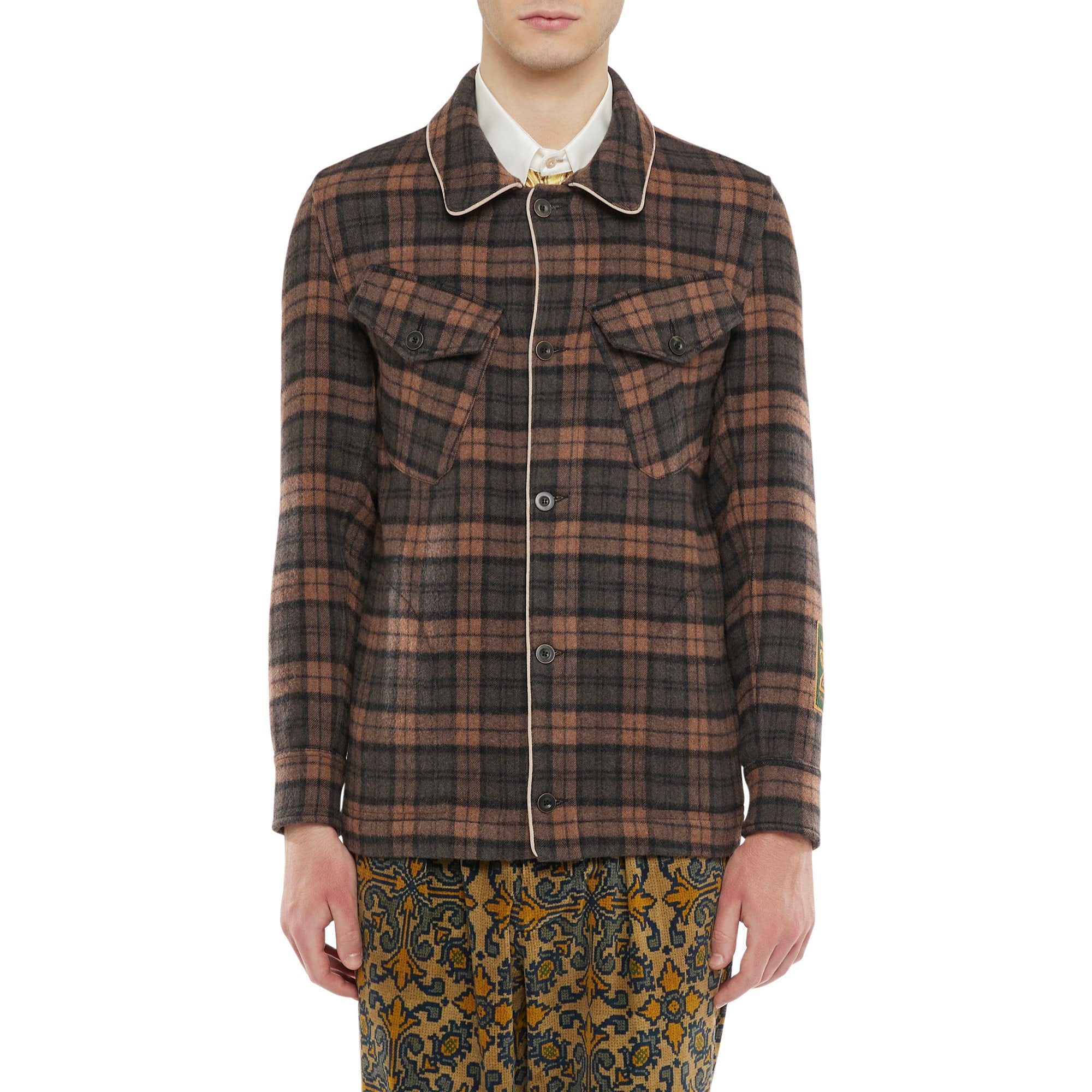     PLM-Cake-Plaid-Jacket-brown-model-front