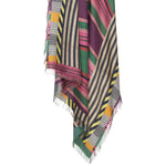 Pierre Louis Mascia Silk Multi Pattern Scarf detailed image