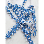group of bracelets laid down