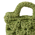 Bianca Lamé Micro Bag - Chartreuse
