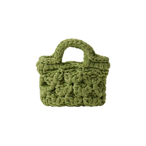 Bianca Lamé Micro Bag - Chartreuse