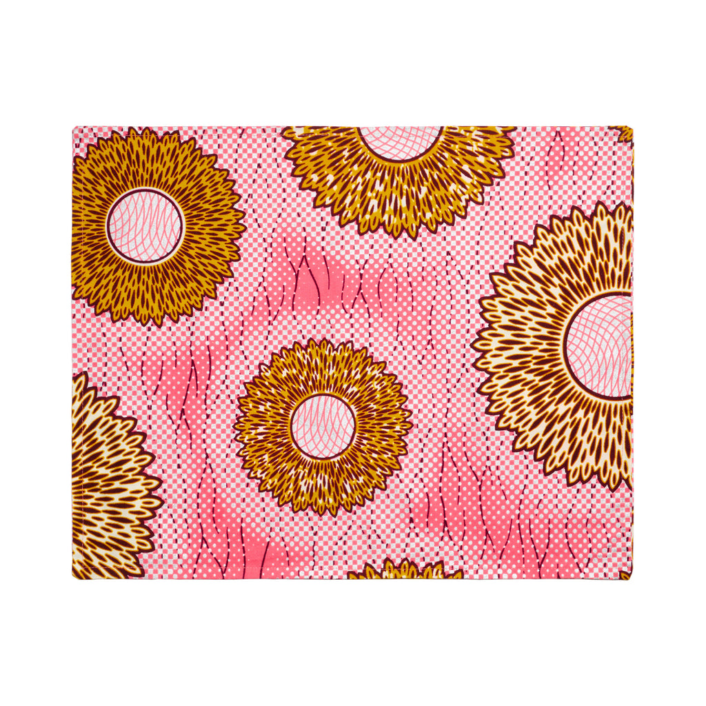 Pink and Yellow cotton placemat