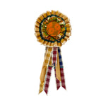 front of rosette