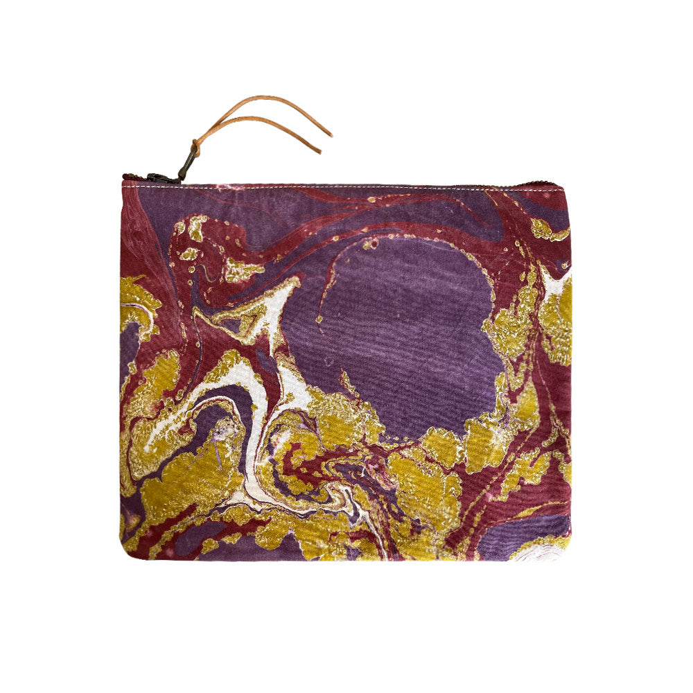 front of pouch