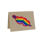 Rainbow Hearts Card - A6