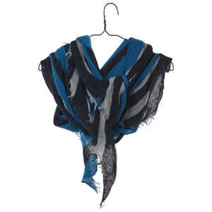 Diamond Scarf - Navy/Teal