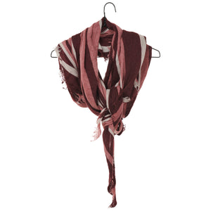 Diamond Scarf - Wine/Rose