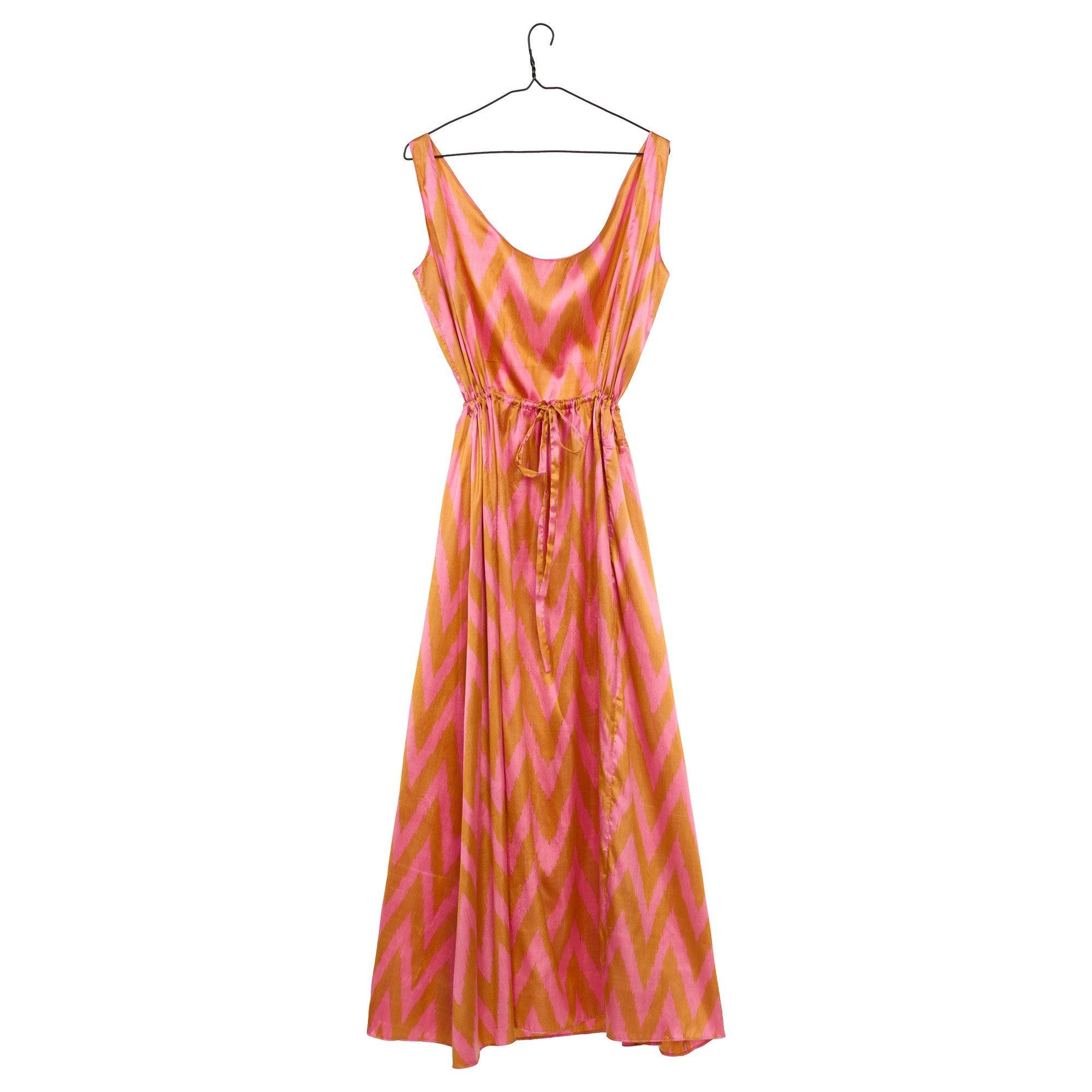 beltepa_Esme_Dress_pink_gold_ikat_back