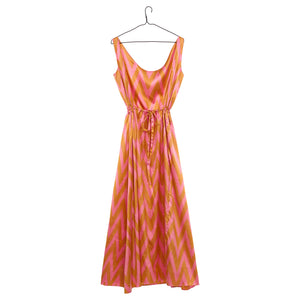 beltepa_Esme_Dress_pink_gold_ikat_back
