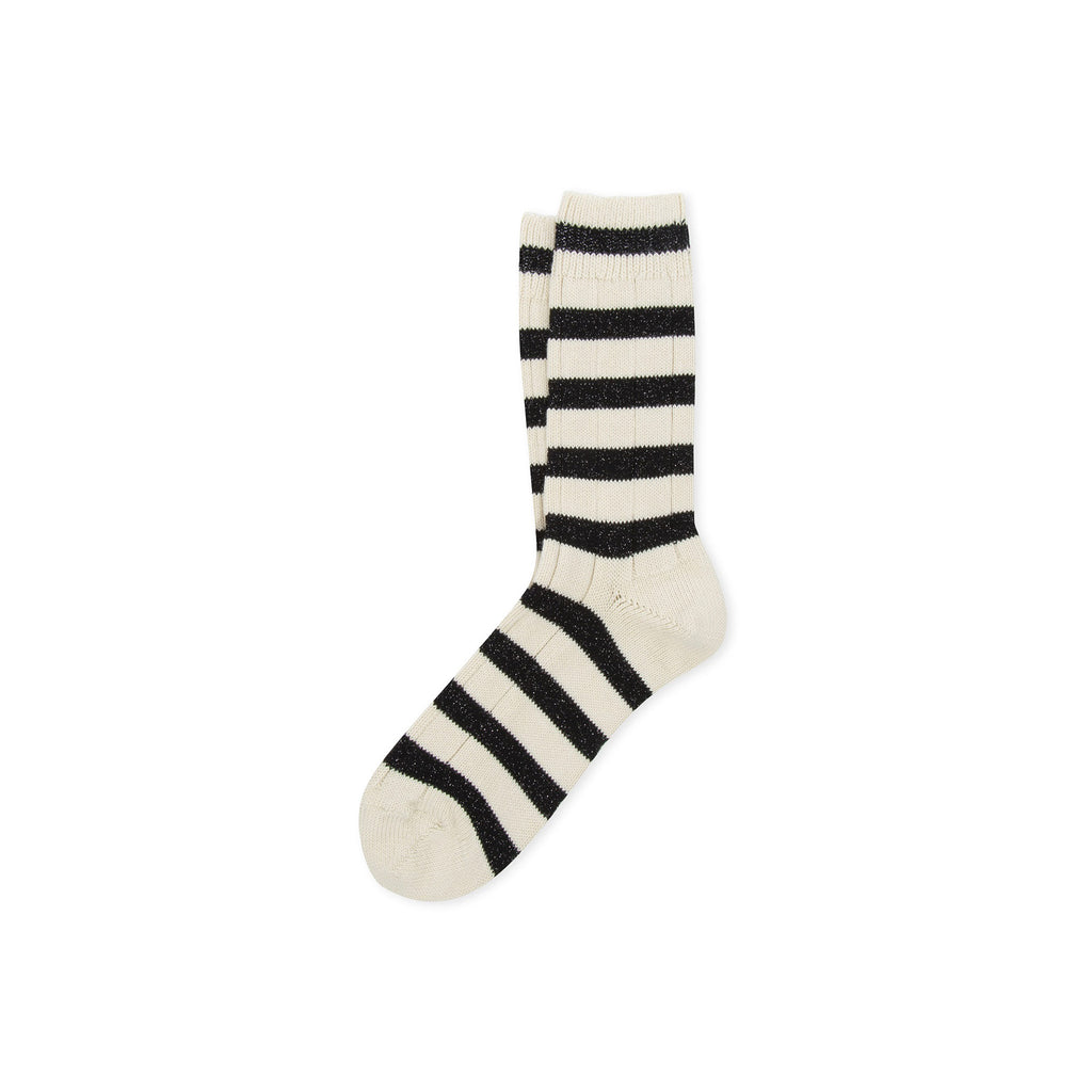 ANT45 Dublino Striped Sock - Black and White – Choix