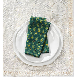 Northern-India-Block-Print-Cotton-Napkin-Set-table