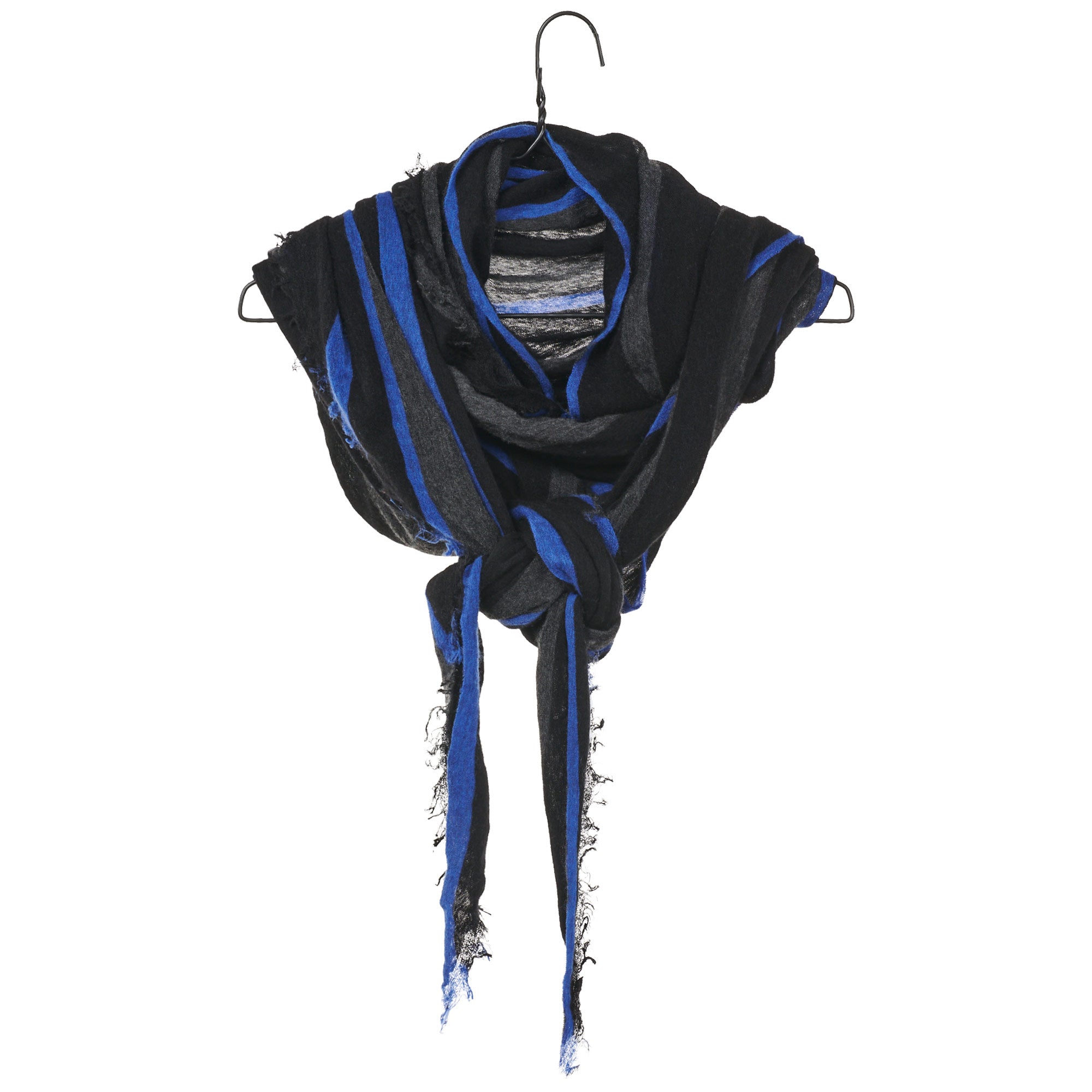 Diamond Scarf - Charcoal/Blue
