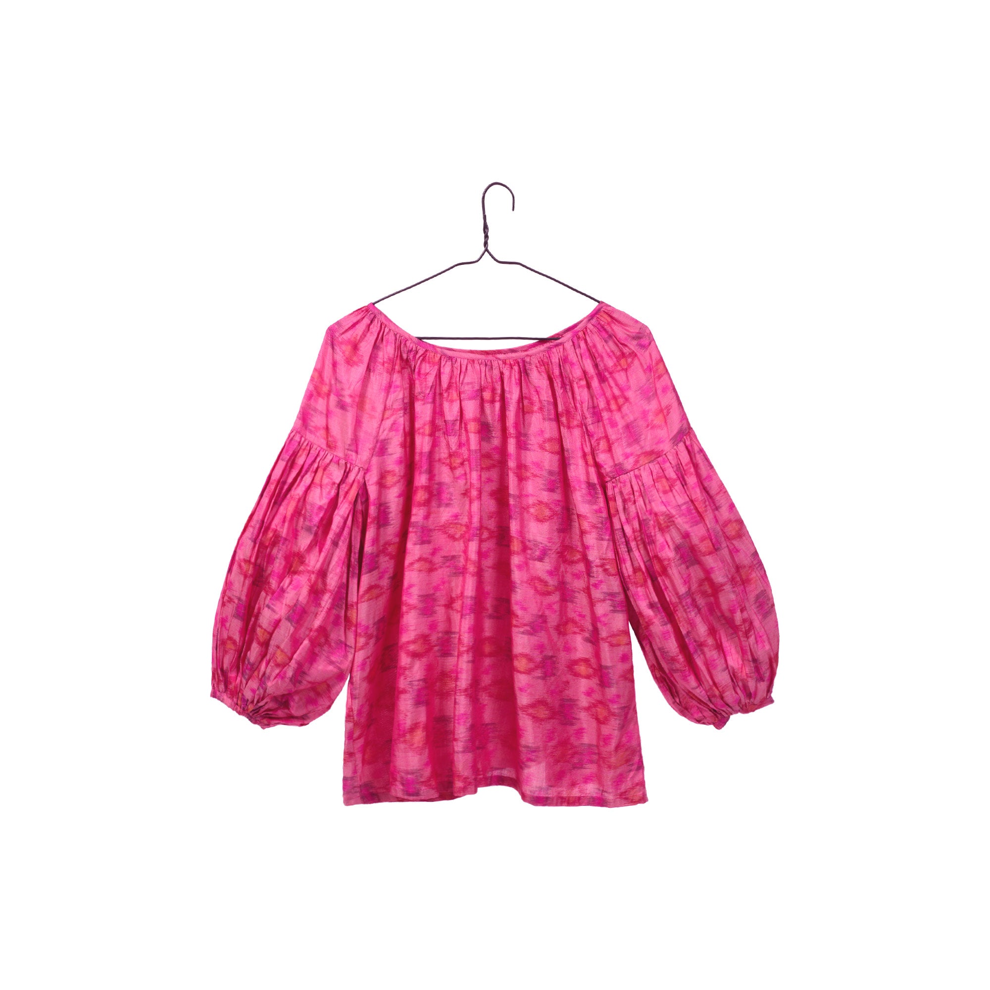 Chandini Top - Pink Ikat