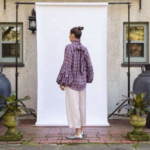 Zadie Shirt - Burgundy Plaid