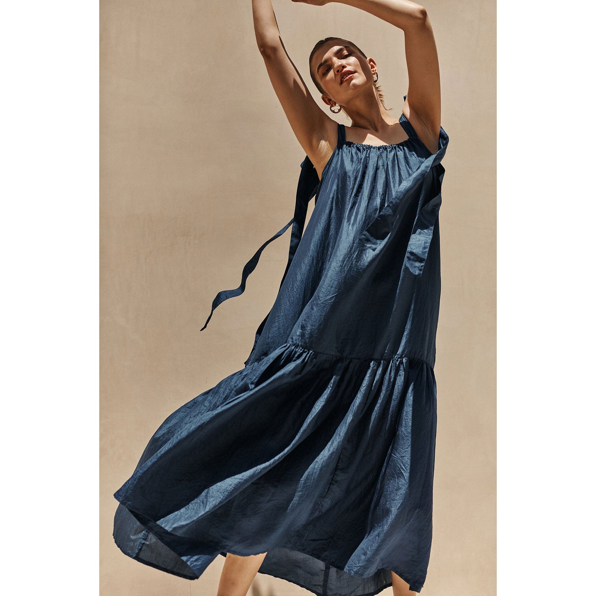 from future silk dress FROM FUTURE Silk Midi Dress | Pink