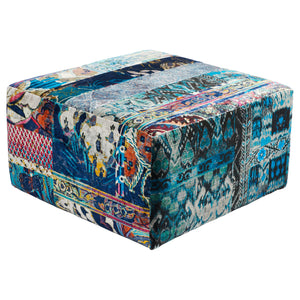 Italian Velvet Patchwork Footstool