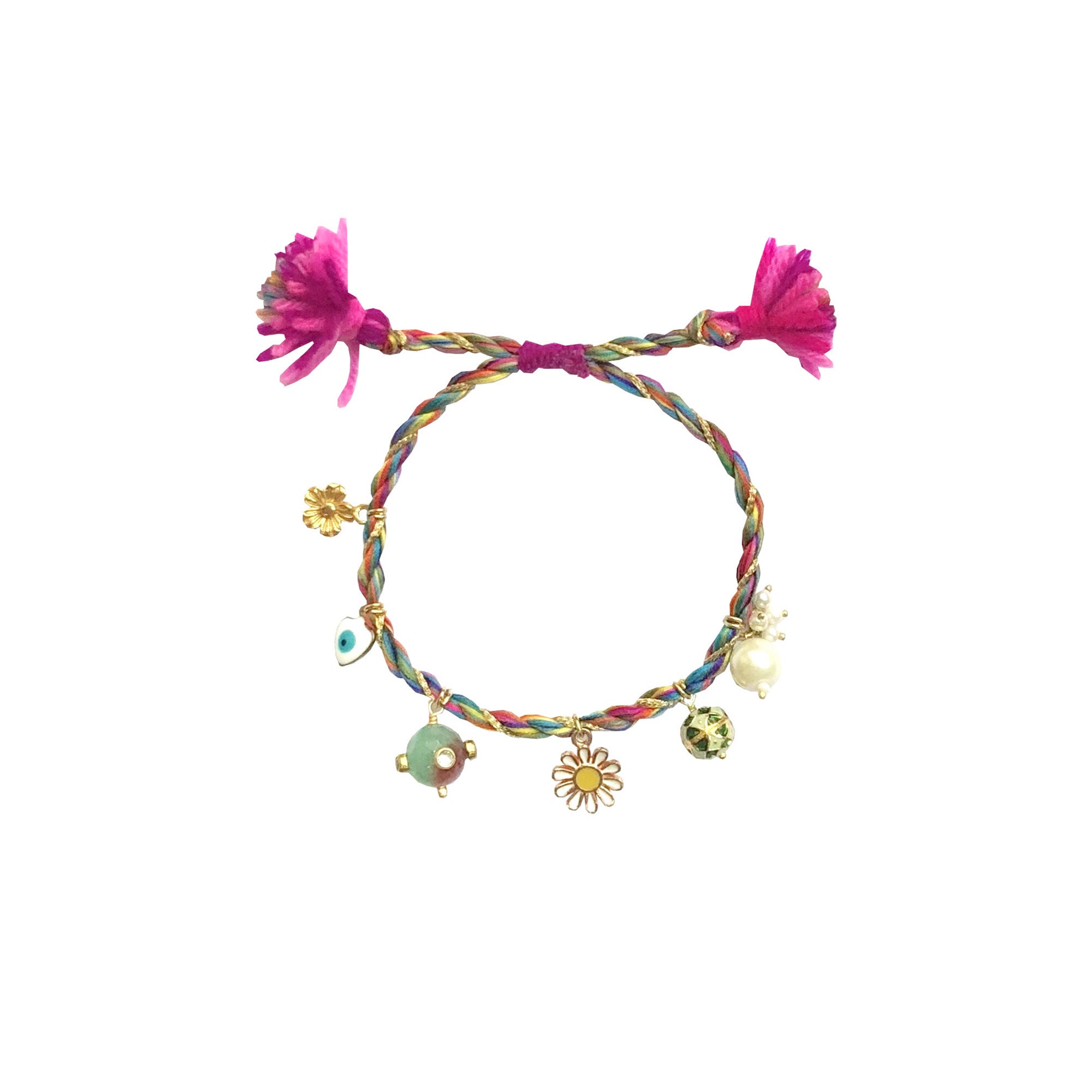 Soleil Bracelet - Rose + Green + Blue