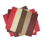 Estera Placemat Set - Striped Red Tones