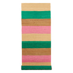 Estera Fernando Stripe Runner - Pink, Green, Natural - 6ft
