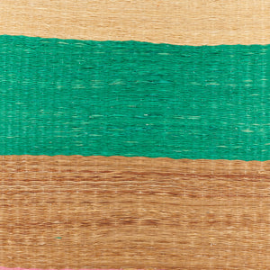 Estera Fernando Stripe Runner - Pink, Green, Natural - 6ft