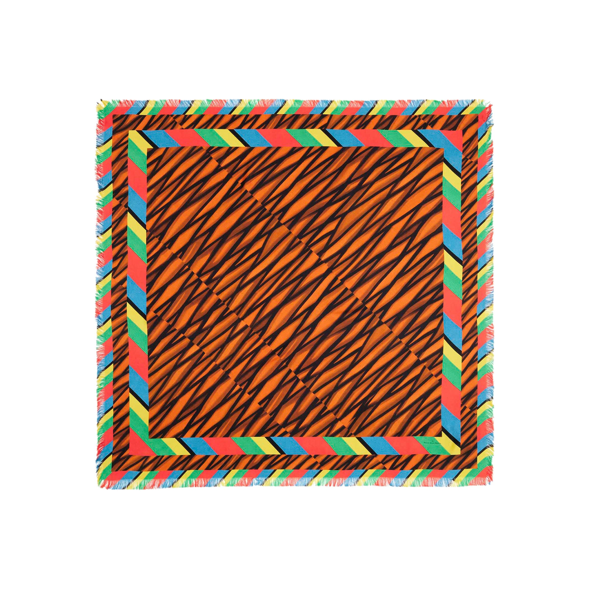 PLM_Fringed_Silk_Scarf_Tiger_stripe_flatlay