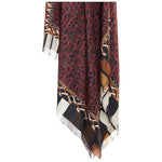 PLM_Mixed_Print_Silk_Scarf_Bordeaux_Close_Up