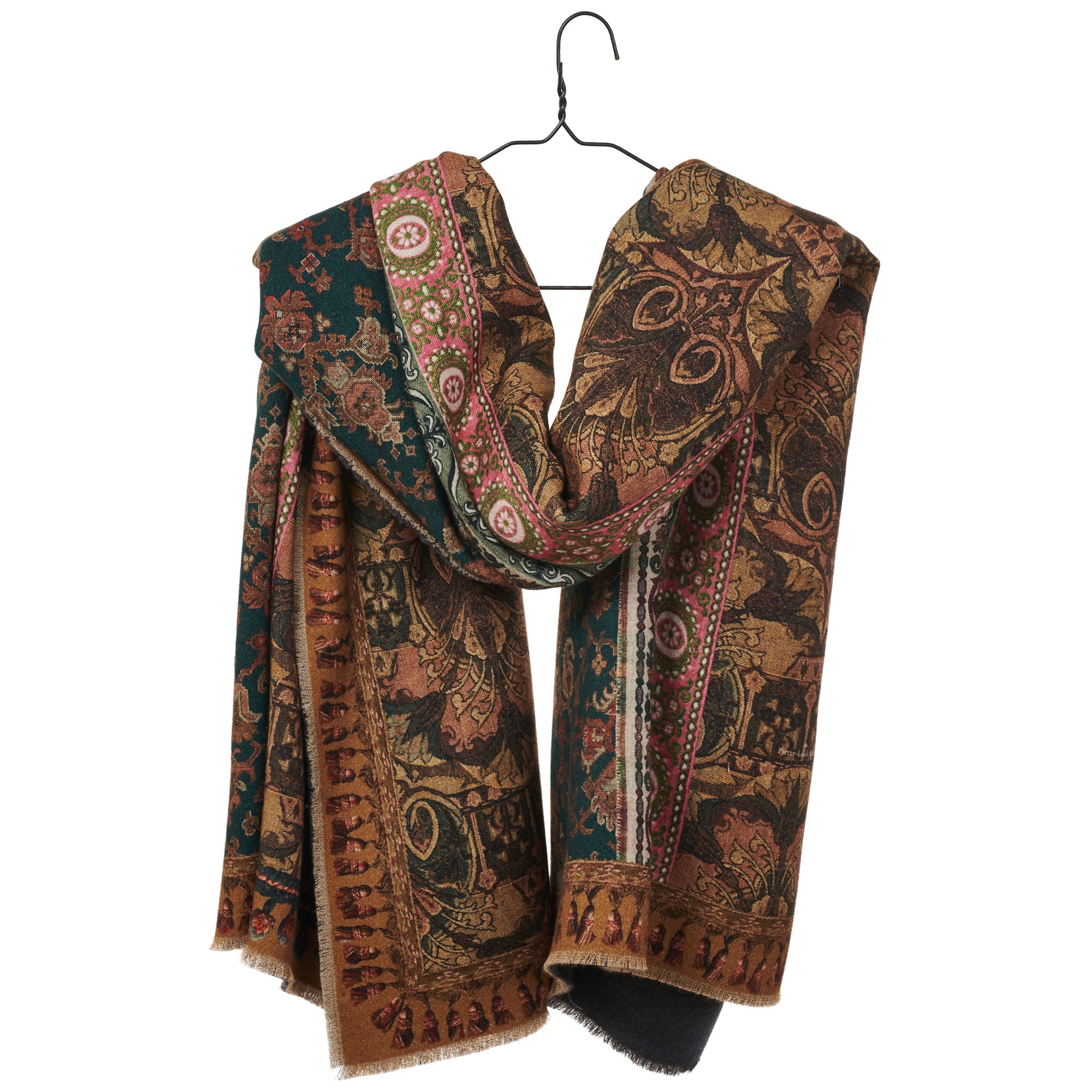 Pancake Mixed Print Blanket/Scarf - Rosa