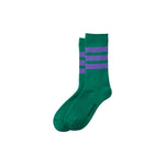 rototo_fine_pile_stripe_sock_green