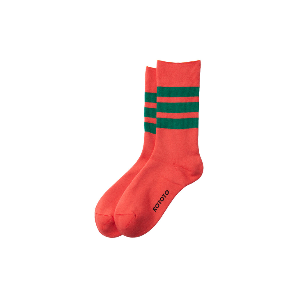 rototo_fine_pile_striped_sock_poppy