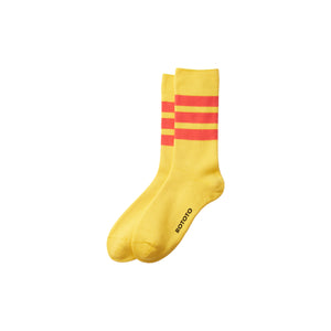 rototo_fine_pile_striped_socks_yellow