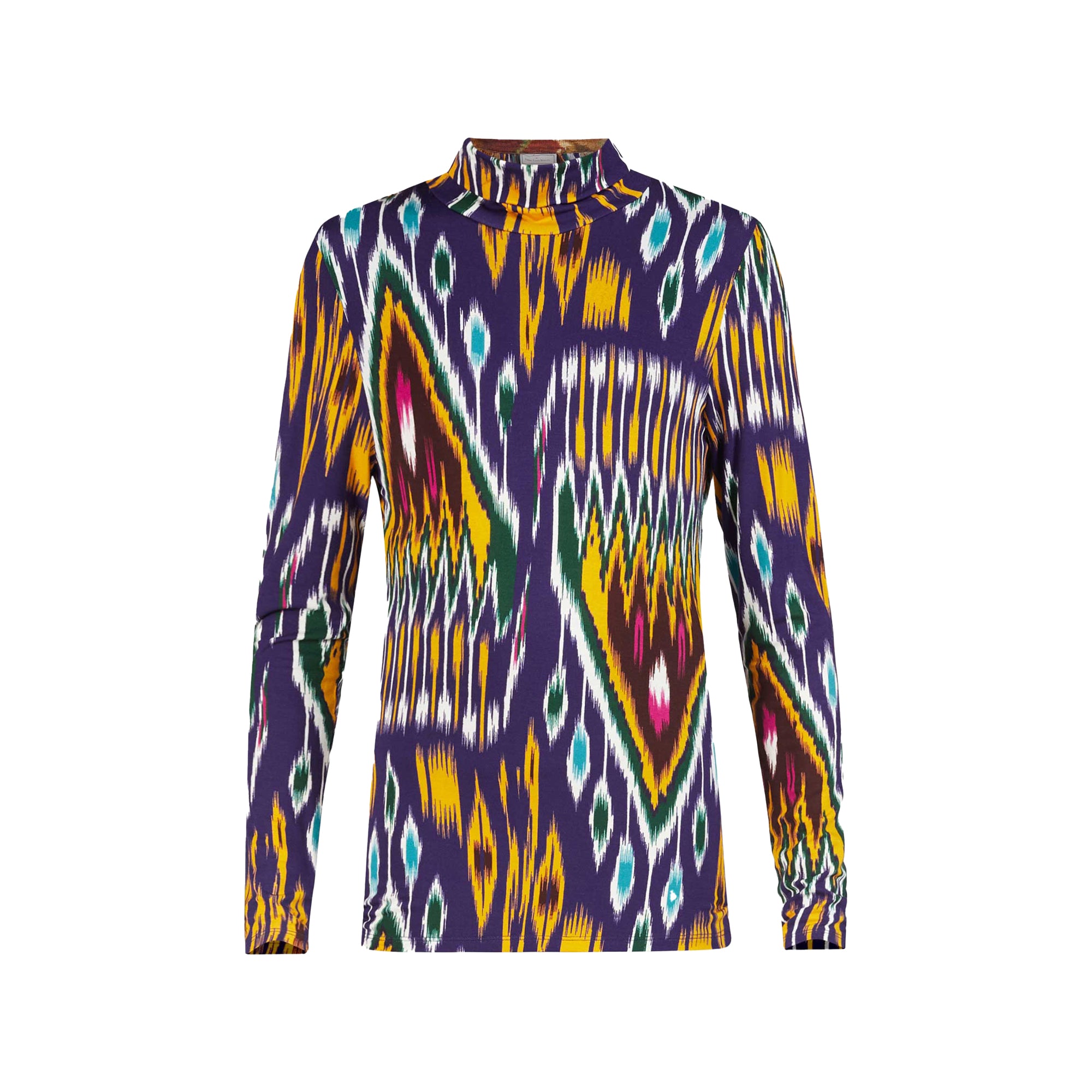 Sassonia Printed Turtleneck - Purple