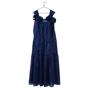 Thea Dress - Indigo Silk