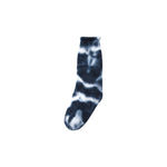 Tie Dye Pile Sock - Navy