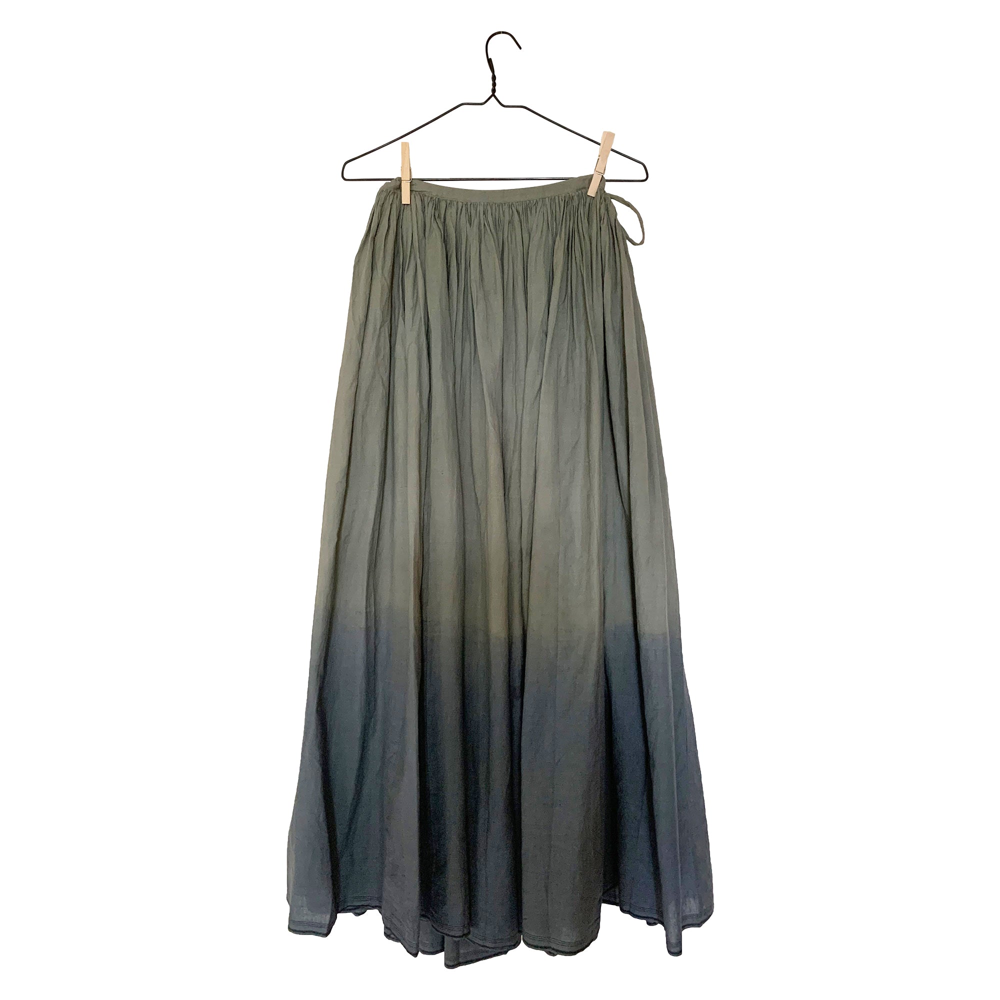 Khaki & Charcoal Tie Dye Skirt