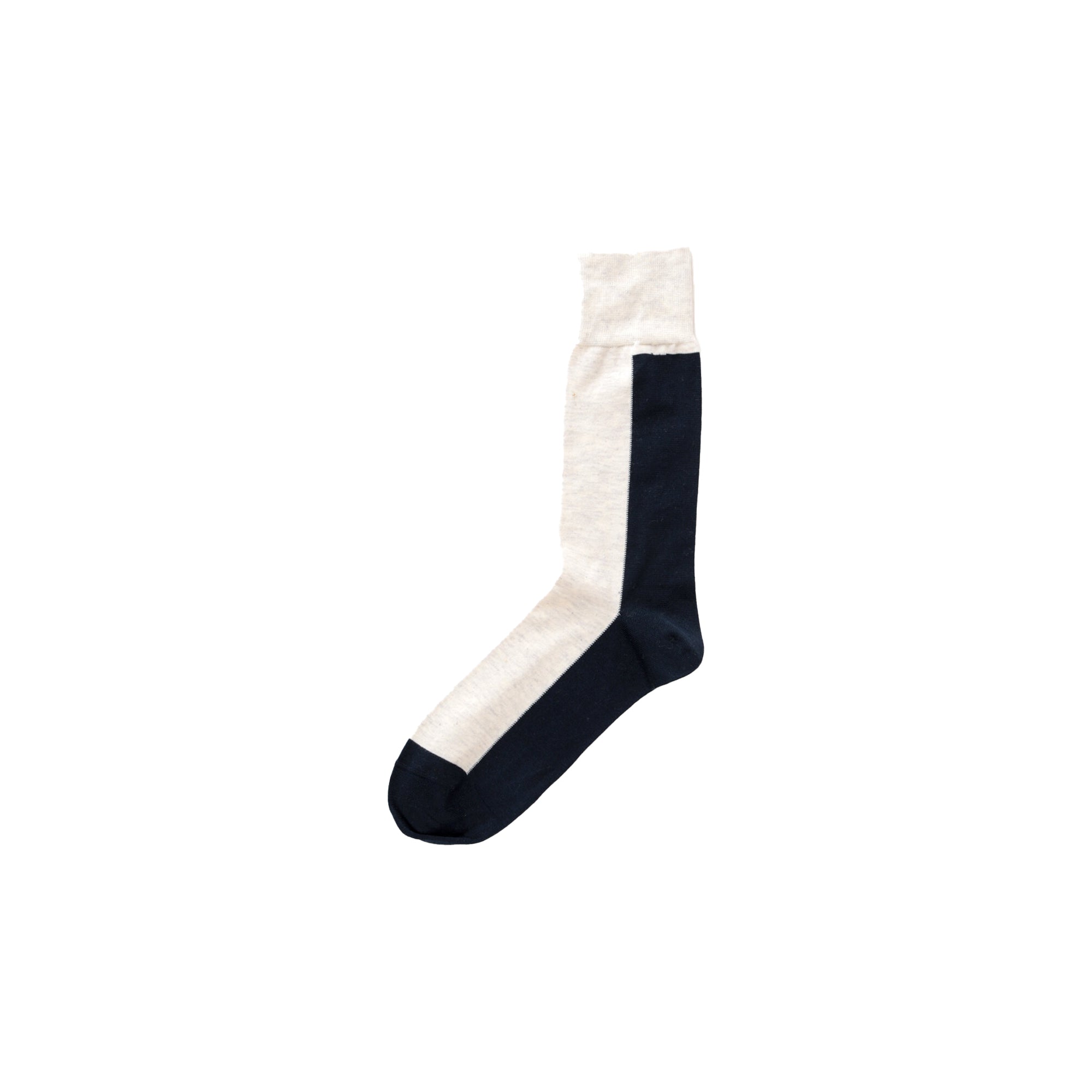 Vertical Crew Sock - Navy