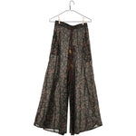 Floral Palazzo Pant - Black