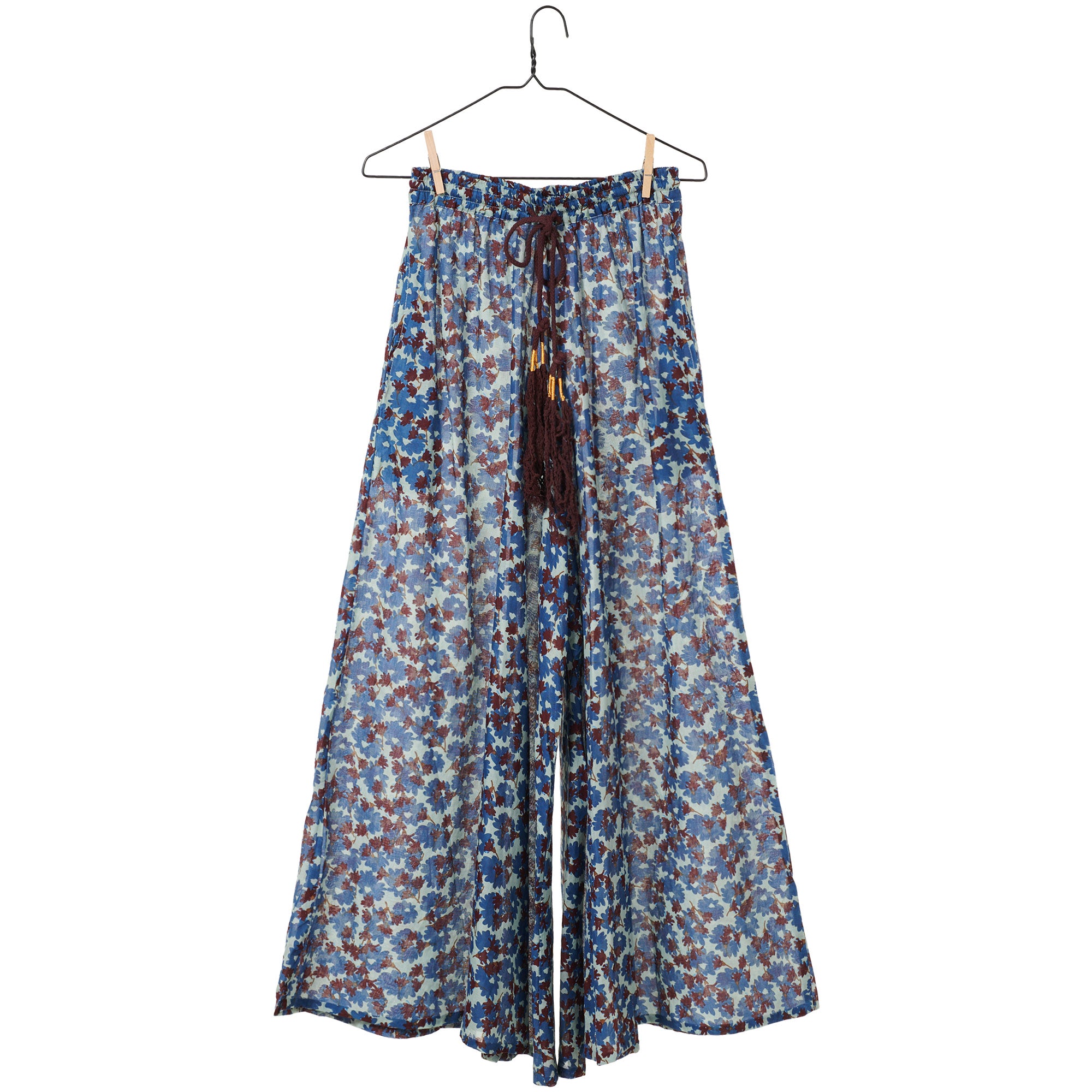 Floral Palazzo Pant - Pistachio