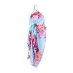 Floral Pareo - Aqua/Pink