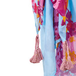 Floral Pareo - Aqua/Pink